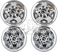 Vista 1 de Juego de simulador de rueda cromada ABS de 17 "para Chevy GMC Silverado 3500 2008 ~ 2010