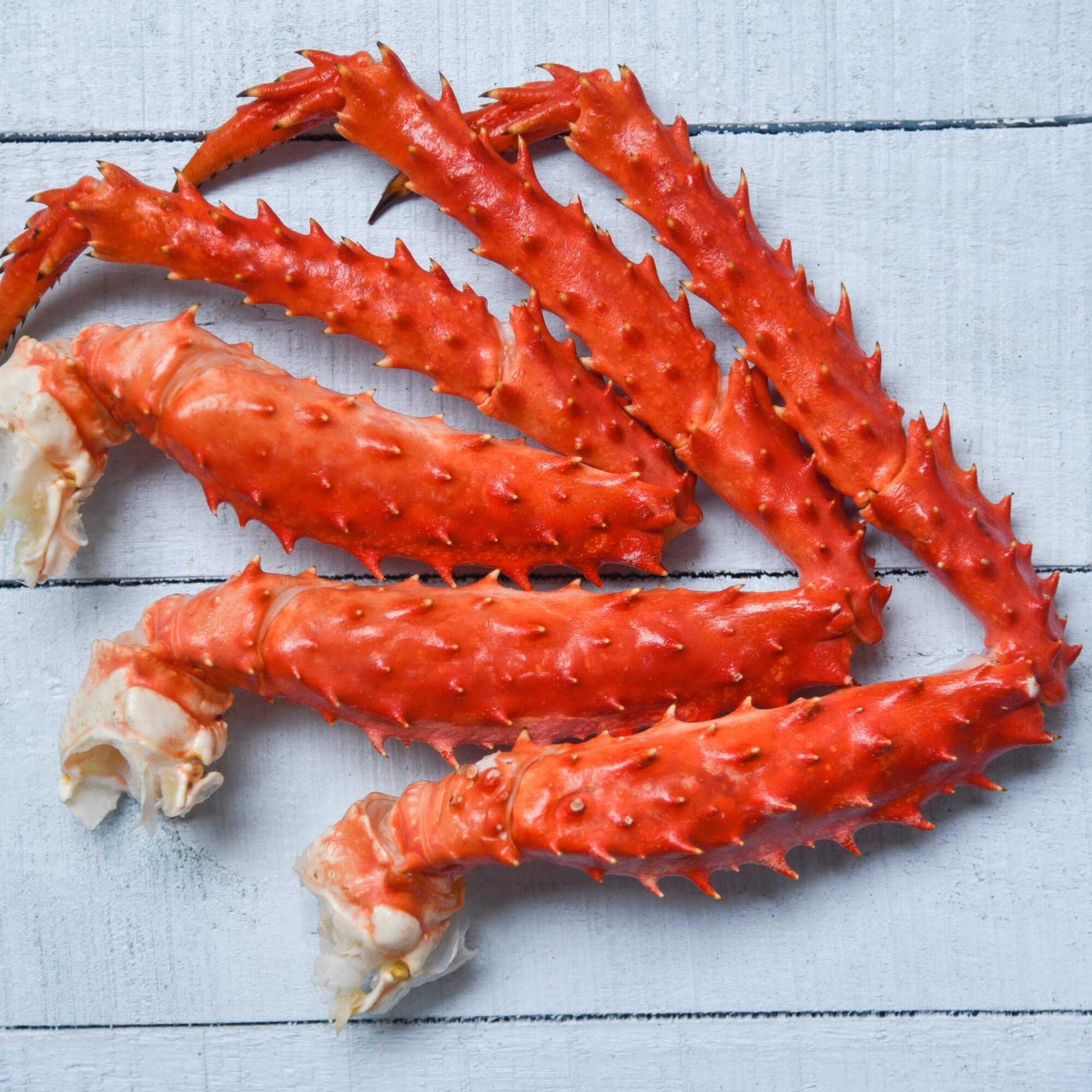 Today Gourmet Foods of NC -Large Red Alaskan King Crab Legs - 16/20 Count - 1-2 Legs Per Pound, May Include Claws (8 Pounds (Pack of 1))