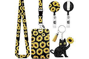 Cute Sunflower Lanyard for Keys