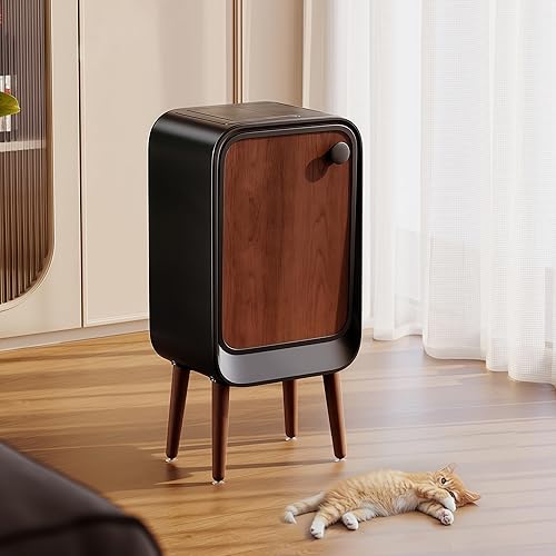 Miniatura 5 de Bote de basura automático con sensor de movimiento, manos libres, sin contacto, con tapa inteligente, papelera eléctrica de baño para oficina y