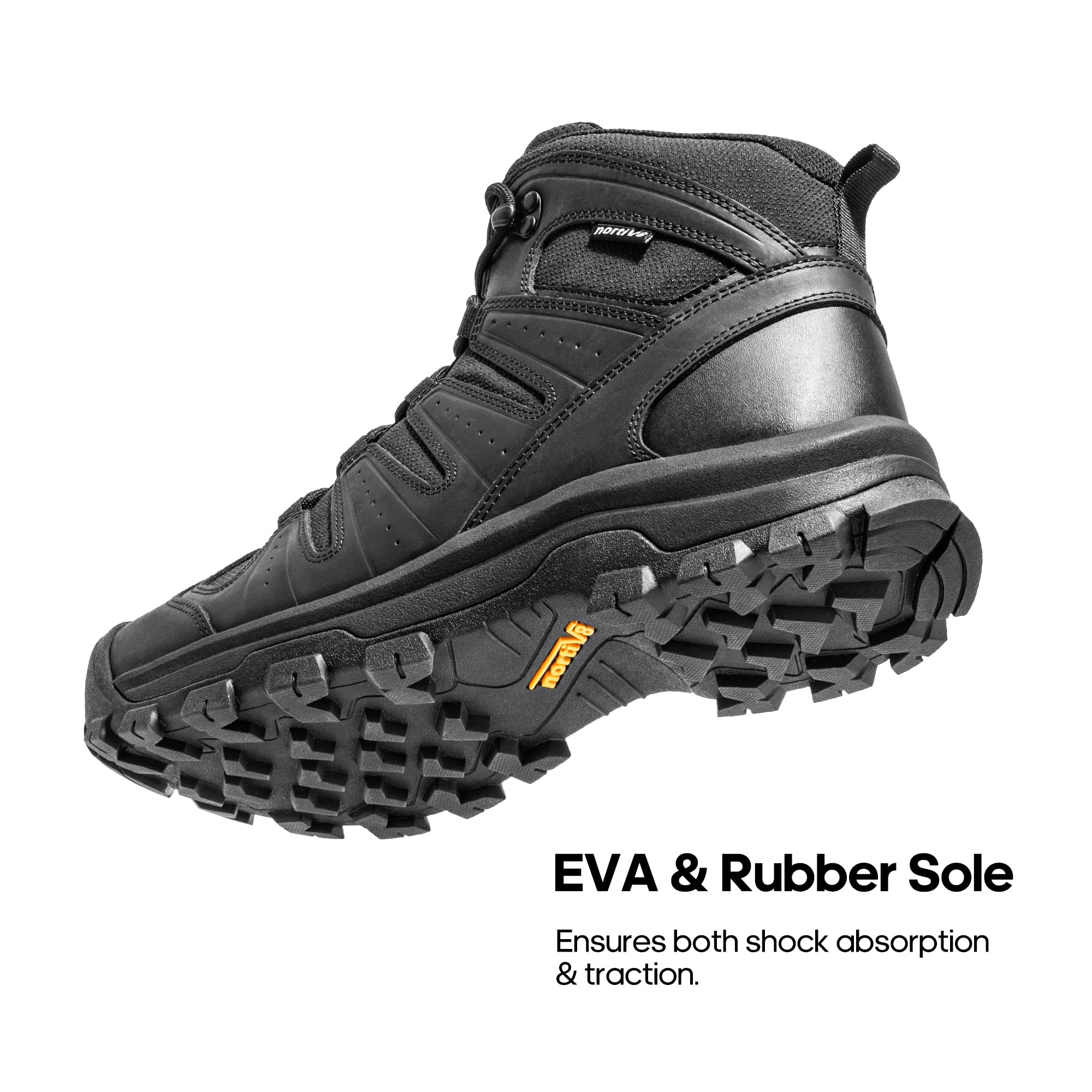 NORTIV 8 Botas de Montaña Hombre Impermeables Botas Ligero Trekking Botas Senderismo al Aire Libre Antideslizantes