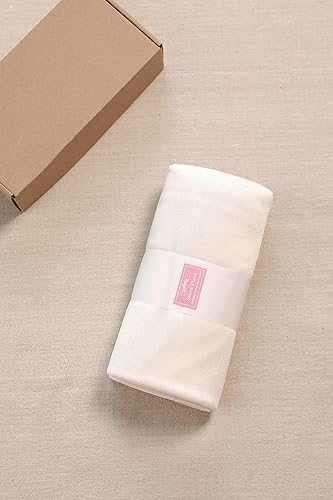 Miniatura 5 de Serra Flora 1 panel de cortina de gasa transparente marfil de 29 x 20 pies para boda, ceremonia de boda, decoración de fiesta de cumpleaños