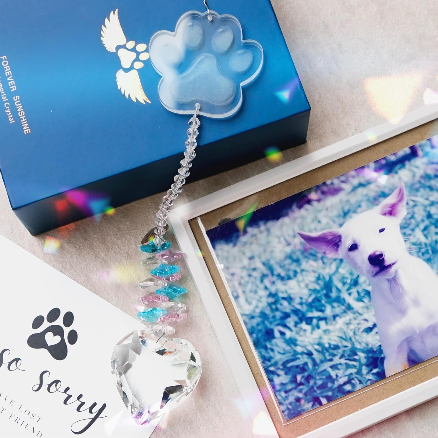 Pet Memorial Suncatcher, Dog Memorial Gifts, Pet Loss, Pet Sympathy, Thoughtful Dogs and Cats Remembrance, Bereavement Gifts - Image 3