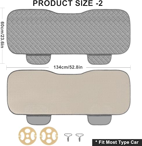 Miniatura 8 de surpassme Cómodas fundas universales para asiento delantero para accesorios de automóvil con bolsillos de almacenamiento, fundas interiores