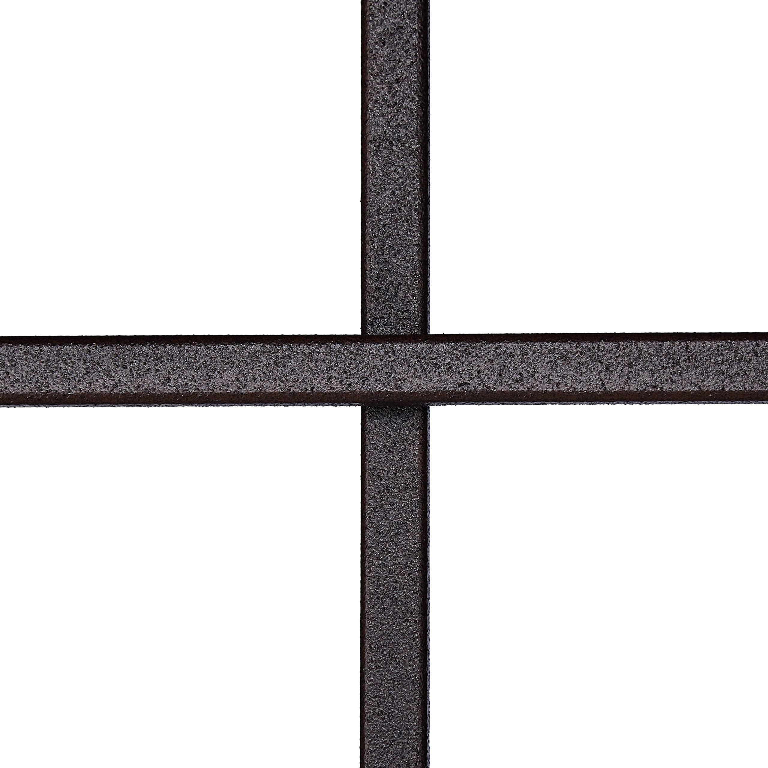 Relaxdays Rankgitter Metall, 2er Set, Rankhilfe für Kletterpflanzen, zum Stecken, Rankspalier HxB: 182 x 51 cm, braun