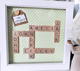 Personalised Scrabble Wall Art, Scrabble Frame,Scrabble Words, Letter Frame, Letter Art, Handmade Gift, Wedding Gift,