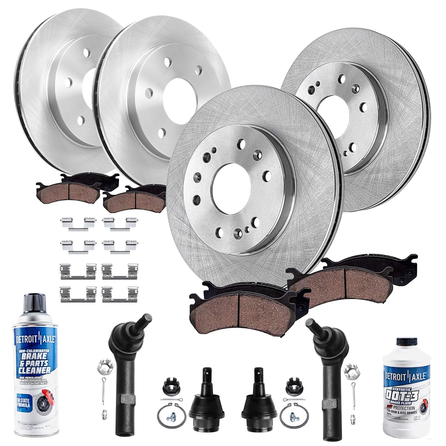 Detroit Axle - Front Brake Kit for Silverado Suburban Sierra Yukon XL 1500
