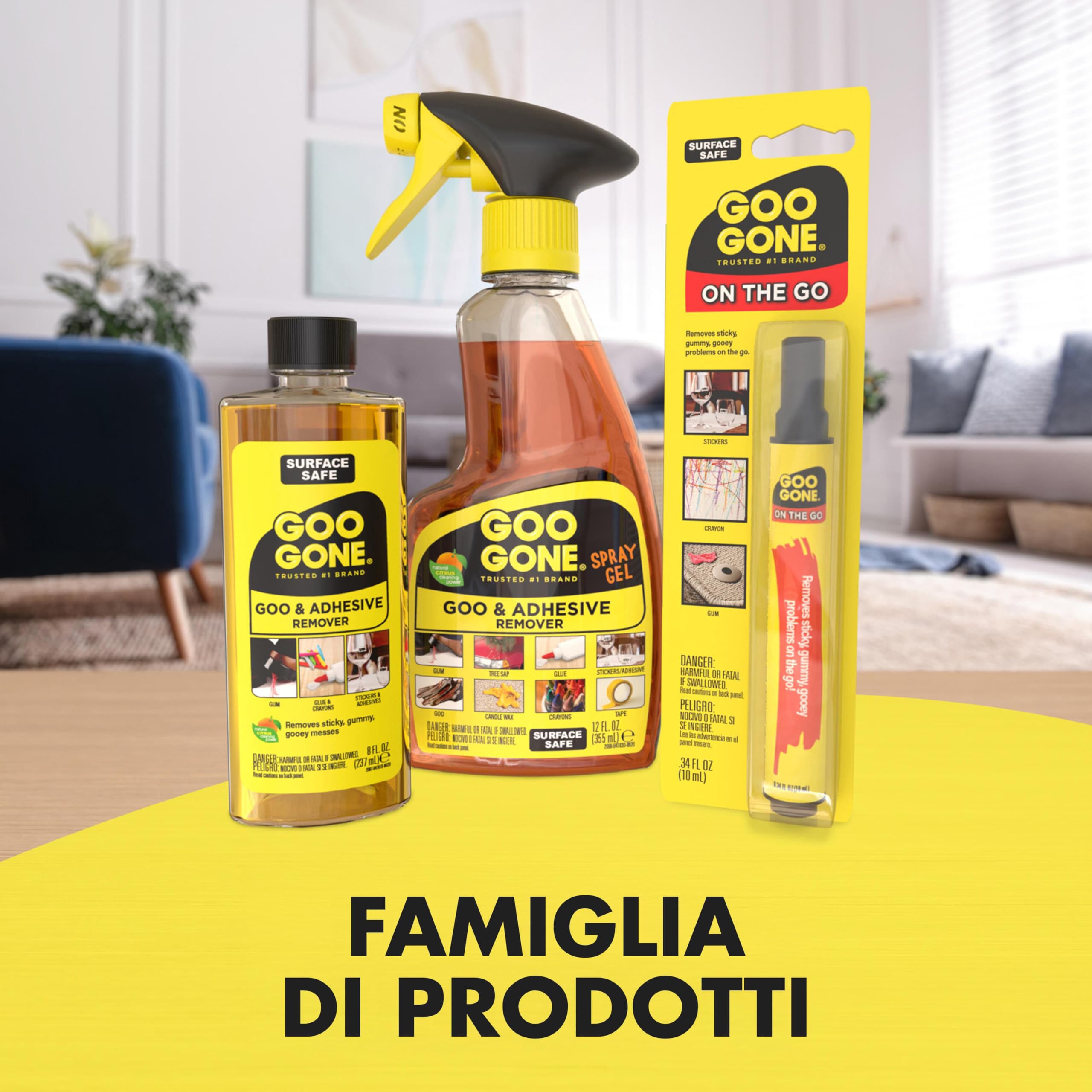 Goo Gone Original Liquid - Rimuovi Adesivi e Residui di Sticker - 237 ml