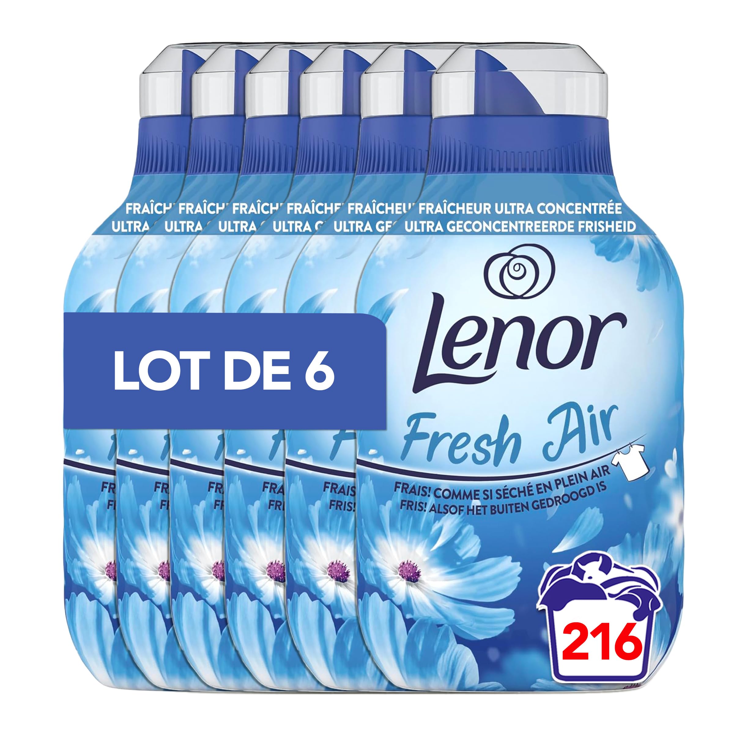 Lenor Adoucissant Fraîcheur Matinale: Fraîcheur Intense & Longue Durée (216 Lavages) - Image secondaire