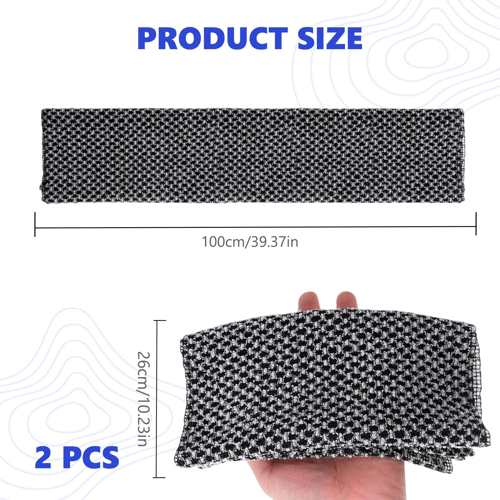 2 Pcs Japanese Exfoliating Towel, Body Extra Long Washcloth - Image 2