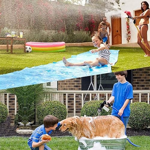 Miniatura 20 de Boquilla de manguera de jardín, boquilla de pulverización de manguera ajustable, alta presión, 8 patrones de riego con rociador de jabón de 3.5