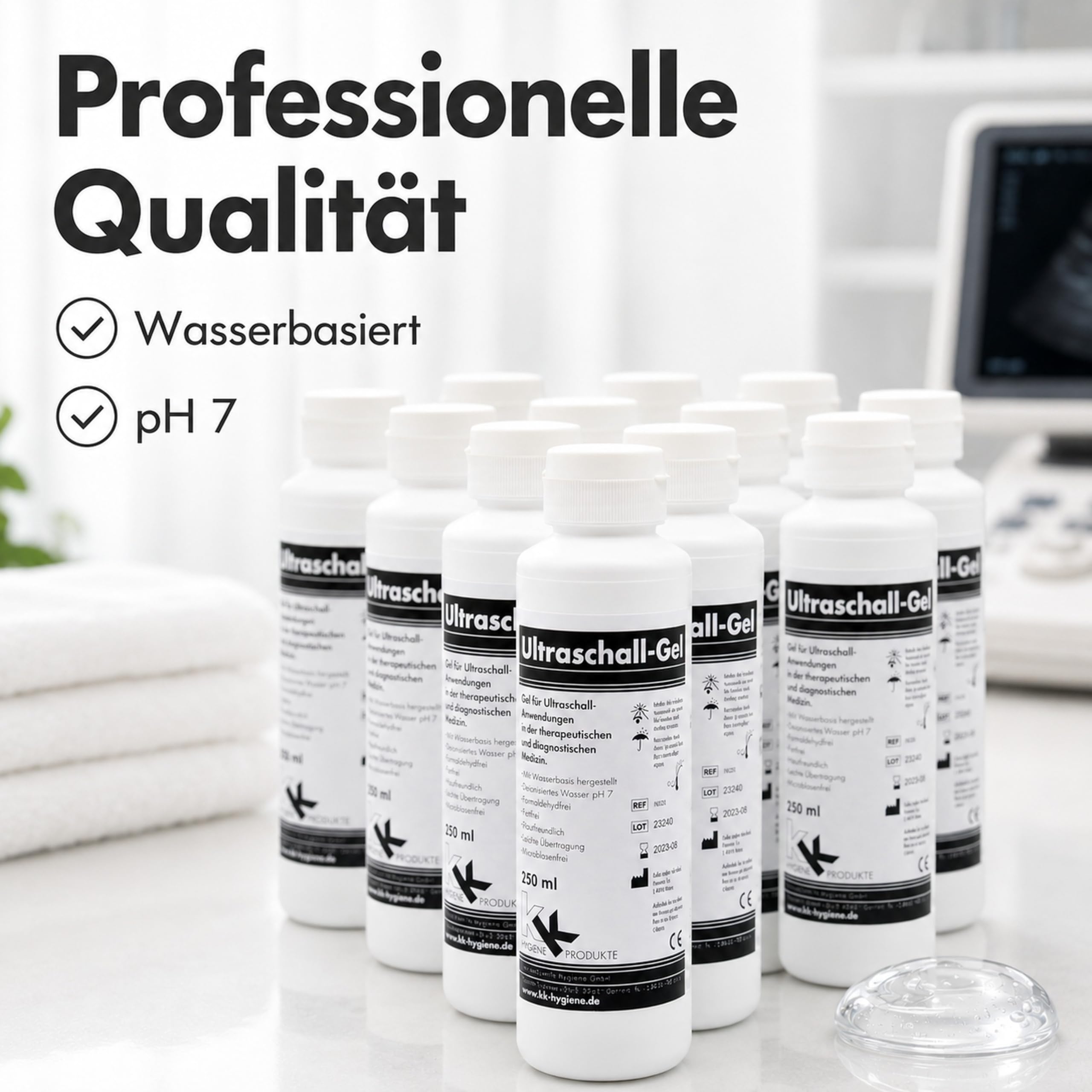 KK Ultraschallgel | Kontaktgel | Sonogel | 12 x 250 ml Flasche