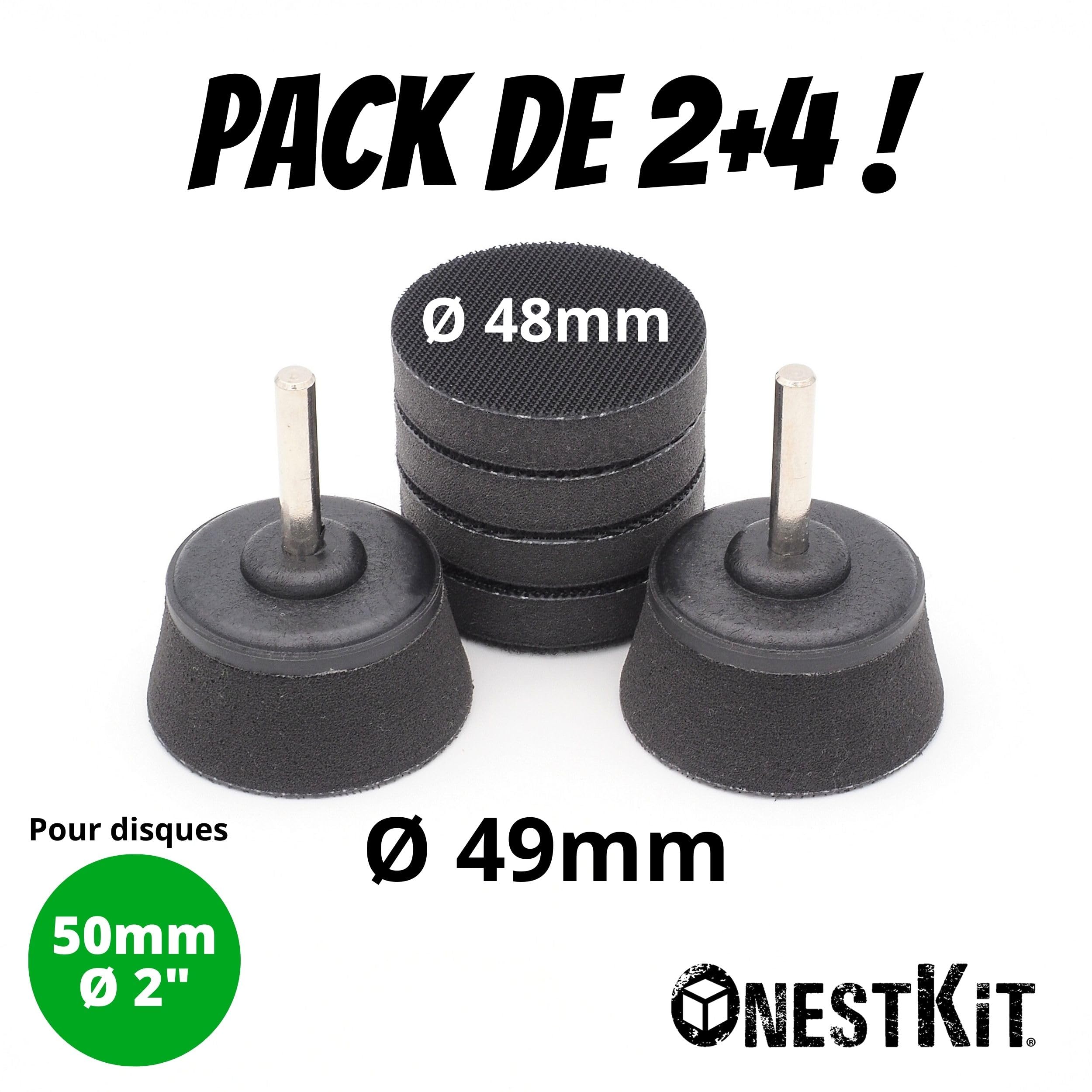 4 Tampons De Ponçage Souples 125mm à 8 Trous - Patins Interface En Mousse Pour Ponceuse Orbitale, Meulage Et Polissage