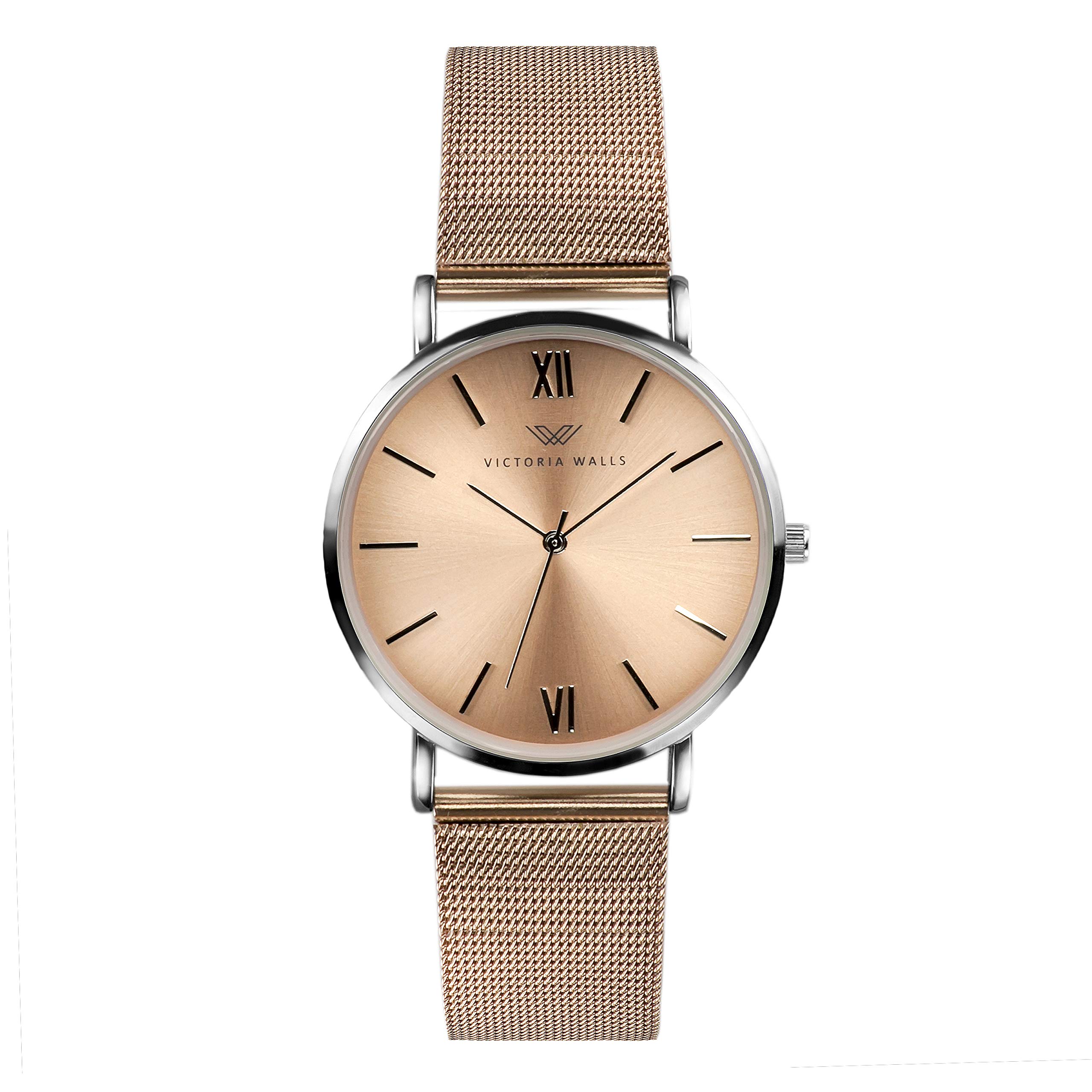 Victoria Walls Womens Quartz Watch, Analog Display And Stainless Steel Strap VSA043220