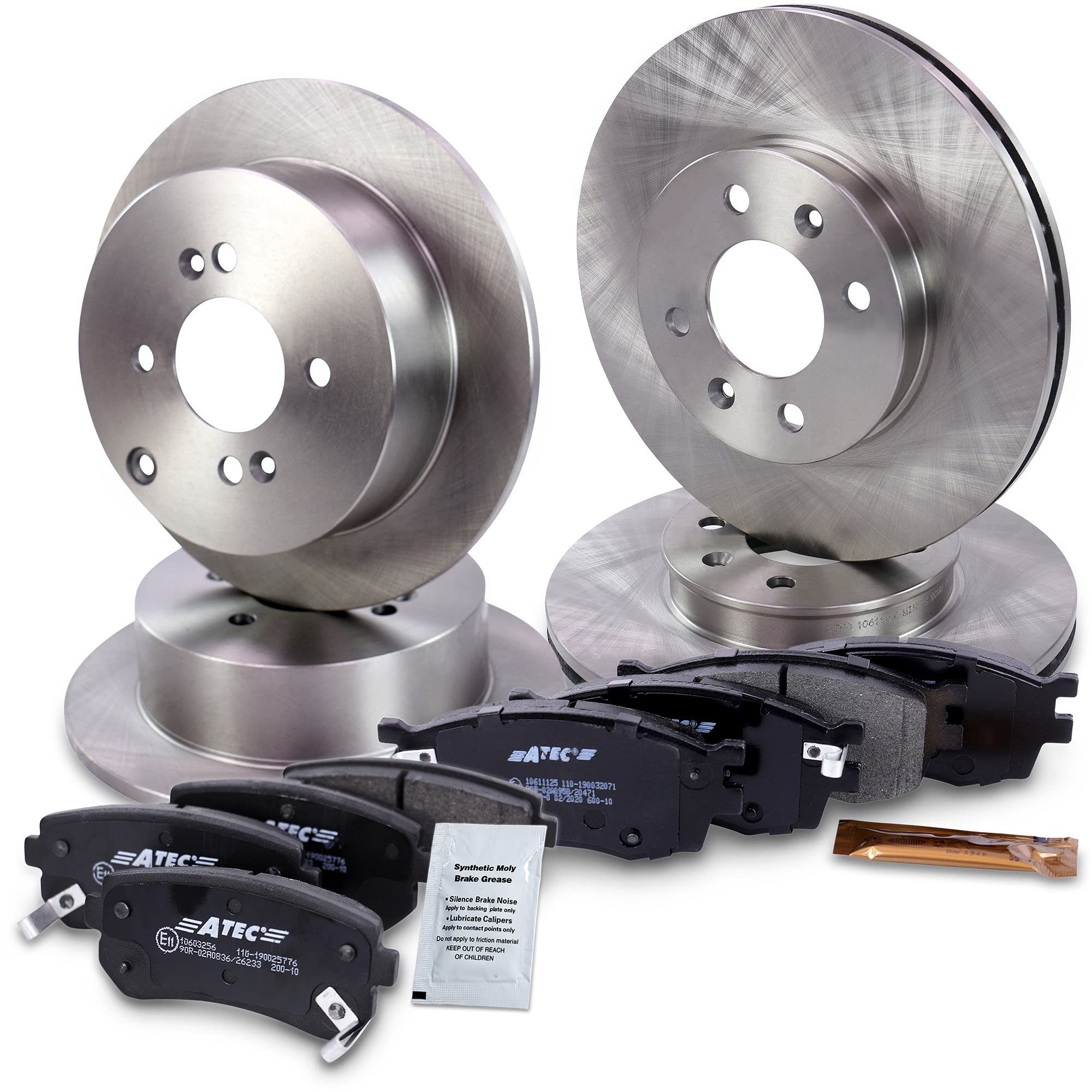 ATEC Germany Set freni incl. dischi anteriori Ø 256 mm ventilati + | Compatibile con: HYUNDAI ACCENT III, ACCENT III Stufenheck, i20 I, KIA RIO II, RIO II Stufenheck