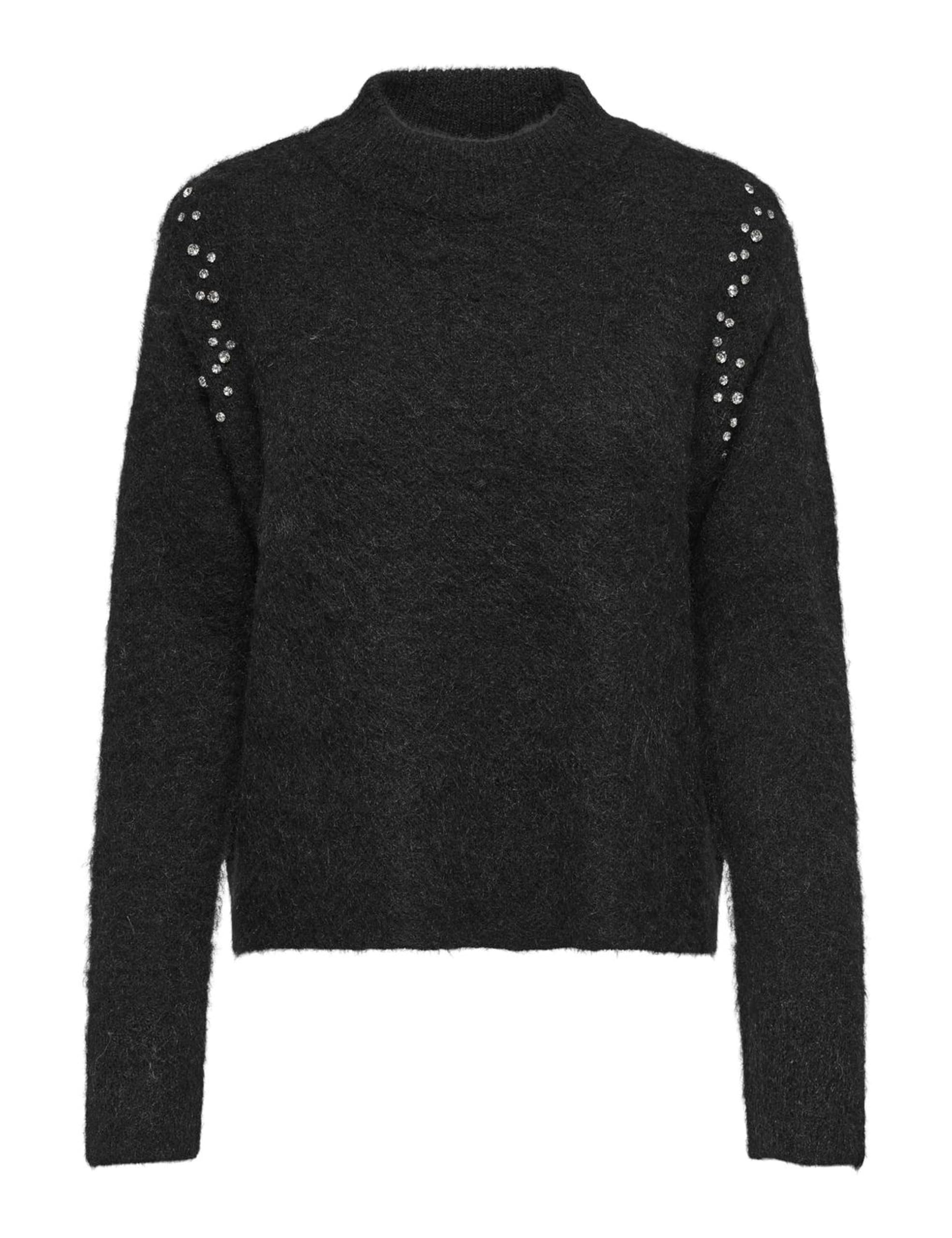 ONLY Damen Onlrina Life Ls Rhinestone Highneck KNT Onlrina Life Ls Rhinestone Highneck KNT (1er Pack)