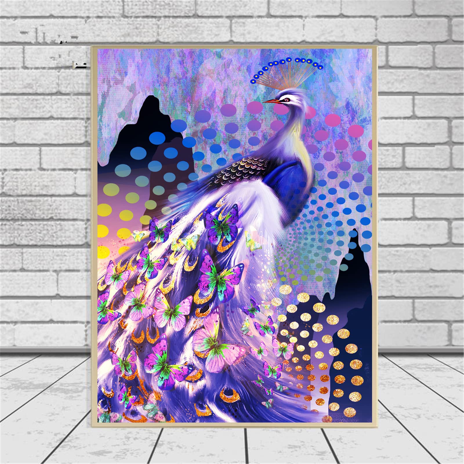 EXQUILEG Quadro per pittura con diamanti 5D, fai da te con strass, per decorazione da parete (70 x 120 cm)