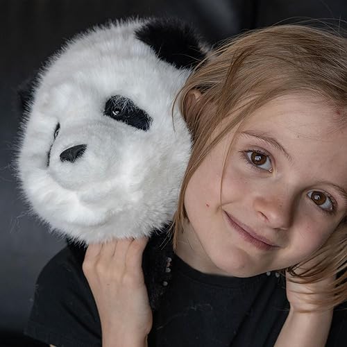 Miniatura 2 de Chongker Peluche de panda con peso, juguete de peluche realista para niños y adultos, regalo para amantes de los pandas, 4 libras con peso