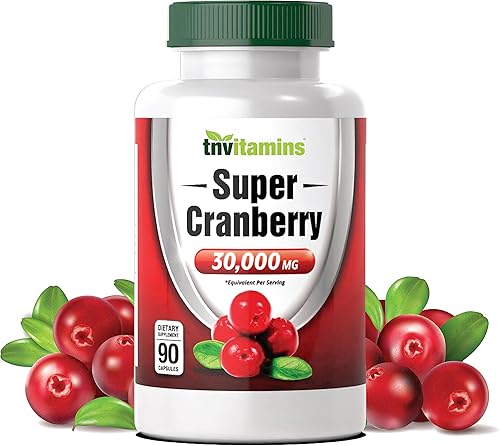 Píldoras de arándano para mujeres y hombres (30,000 mg x 90 cápsulas)  Apoya la salud del tracto urinario*  Suplemento concentrado de arándanos