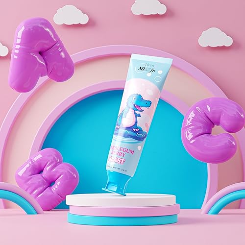 Miniatura 2 de NOBS Jr. Kids Nano Hydroxyapatite Pasta de dientes  Sin flúor, sin SLS, Remineralizante  Formulado por dentistas  Baya de goma de mascar  Fabricado