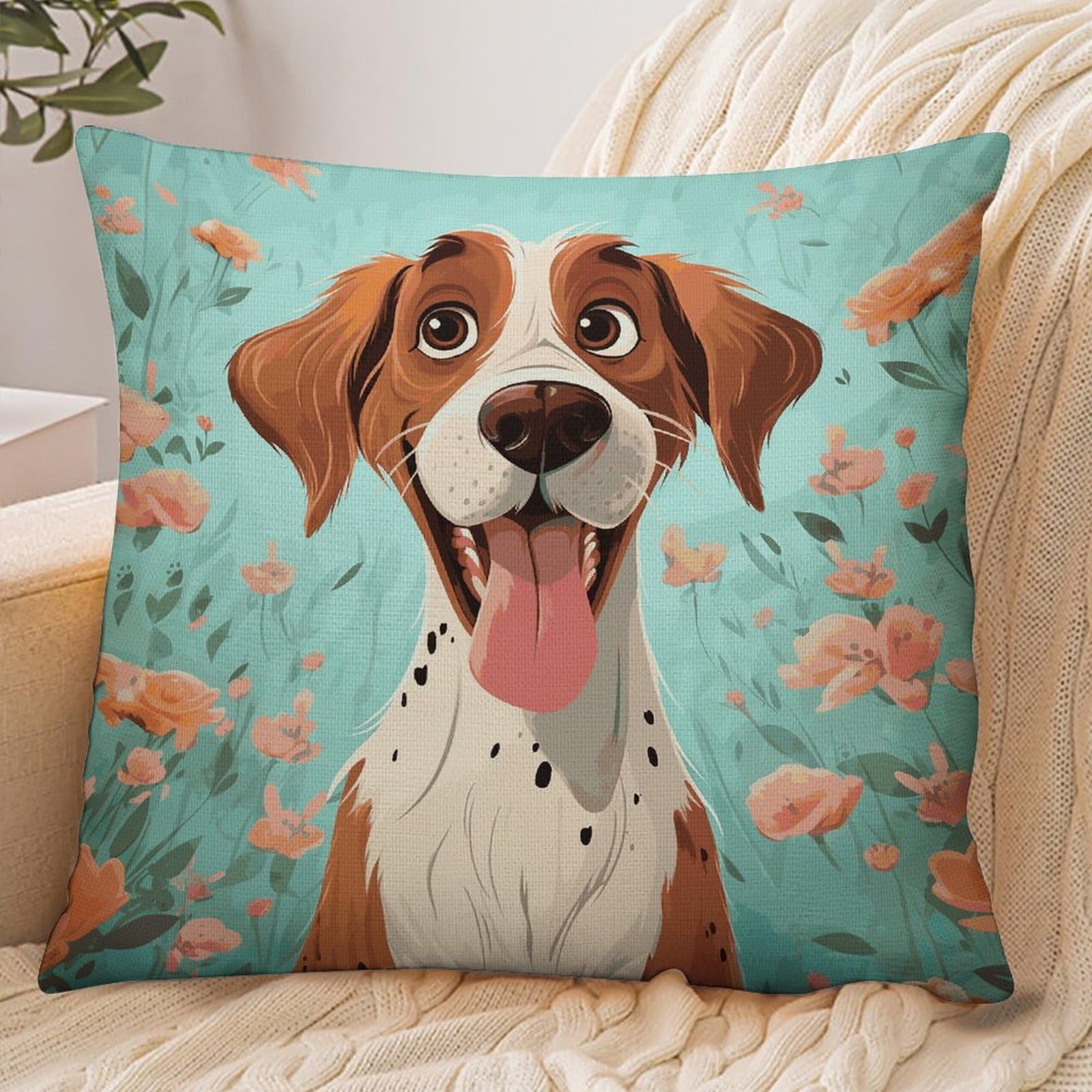 Fekiloot Style Funny Dog Pillowcase Pillow Sham Pillow Case
