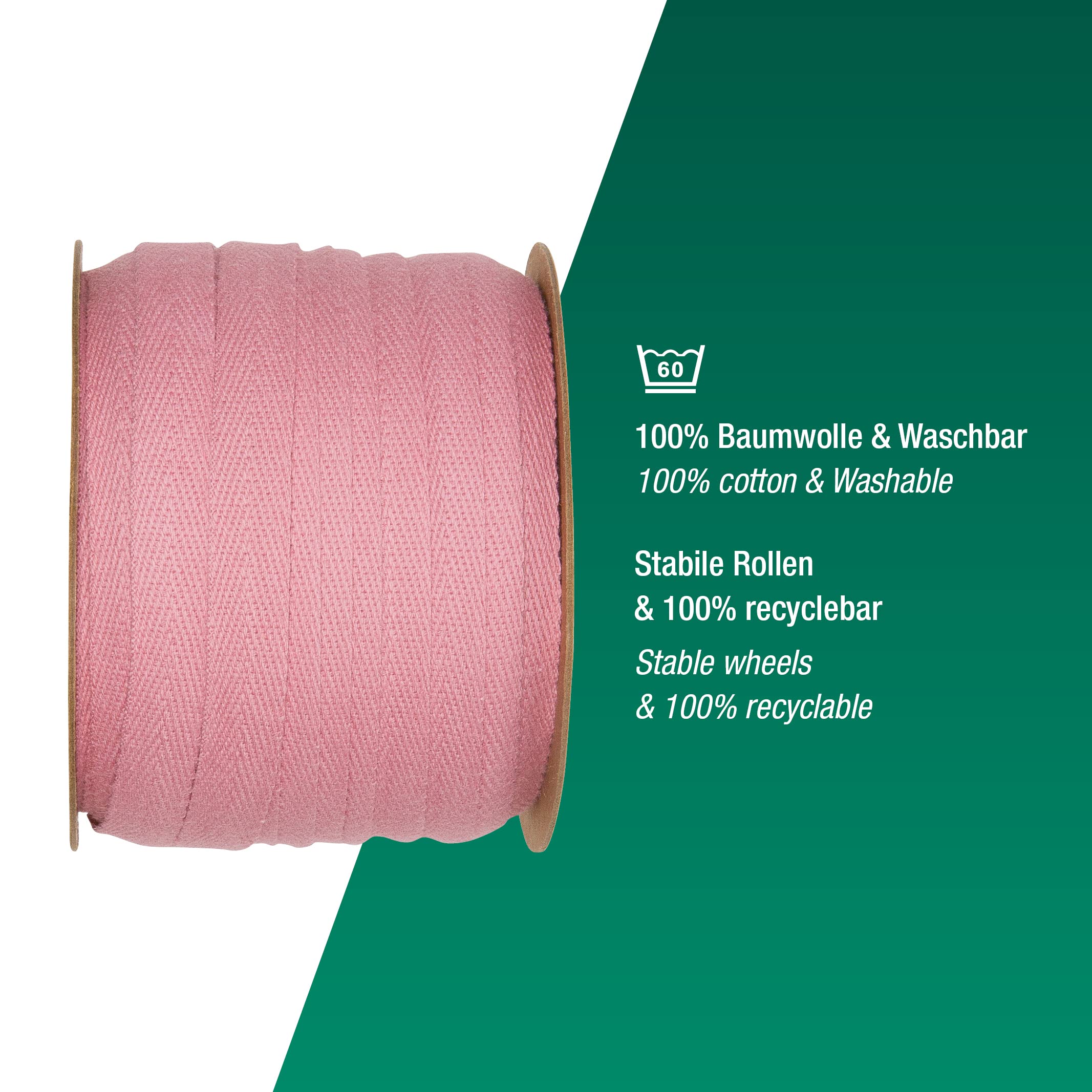 Halbach Seidenbänder Cotton Ribbon 10 mm x 30 m - Image 4