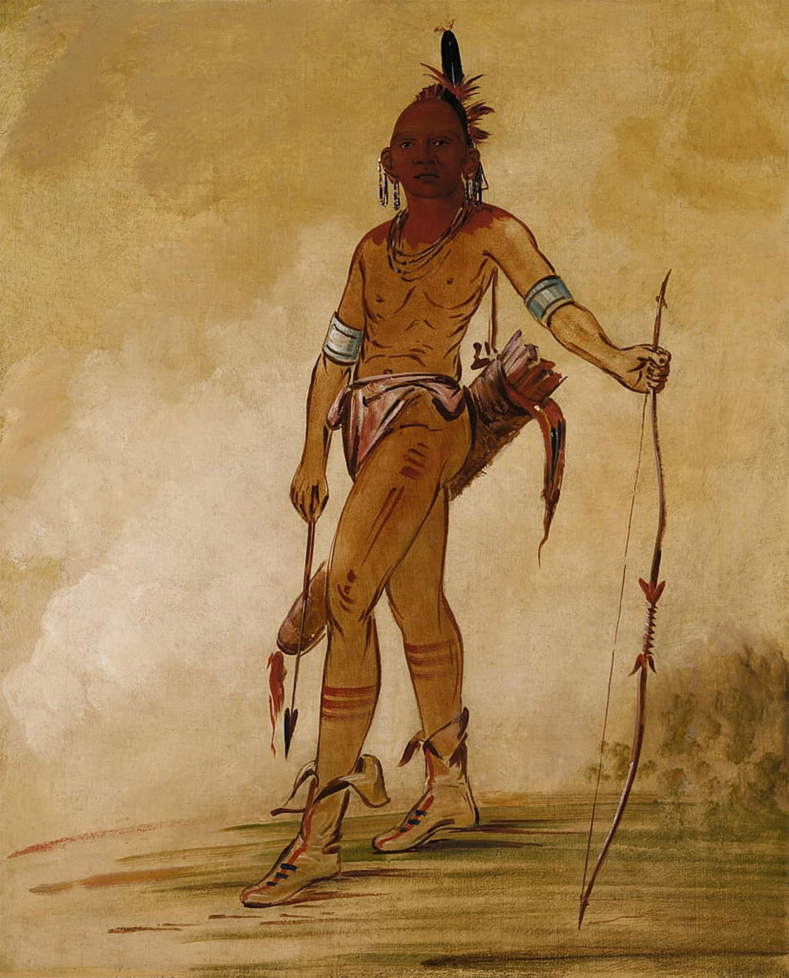 POSTERIIk Famous Animal Posters Vintage Picture Little Chief by George Catlin Modern Wall Decor for Home Decor 60x90cm