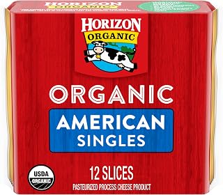 Horizon Organic American Cheese Slices, 8 oz Pack, 12 Slices - USDA Certified Organic, Non-GMO Singles