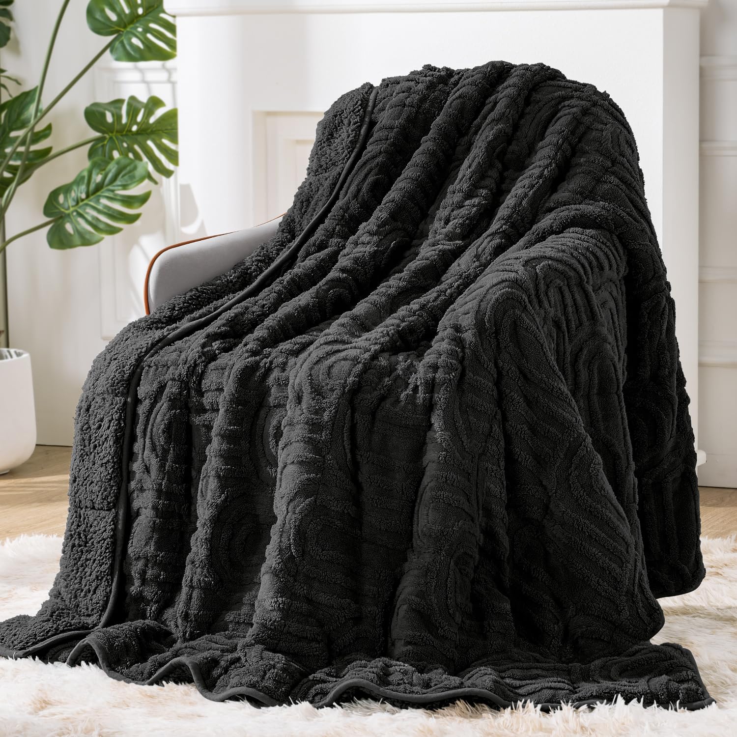 Sherpa Fleece Weighted Blanket for Adults, Dual Sided Soft, 60"x80" 20lbs