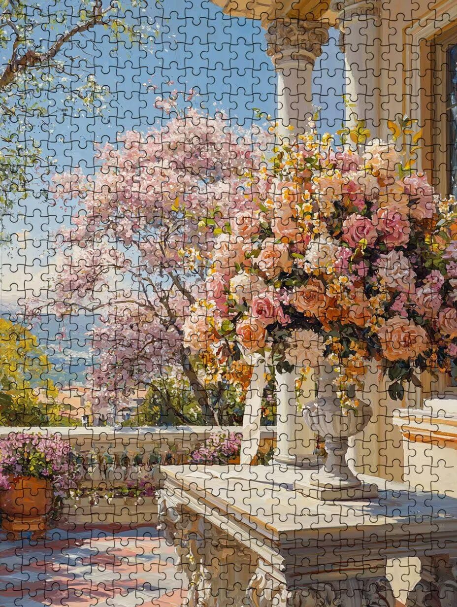 Puzzle 3000 elementów, krajobraz kwiatowy puzzle dla dorosłych 3000, niemożliwe klasyczne układanki, drewniane układanki, gra rodzinna, do gry edukacyjnej wyzwanie zabawki, dekoracja ścienna prezent