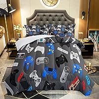 Vista 16 de AILONEN Juego de edredón de videojuegos para adolescentes y niños, juego de ropa de cama de videojuegos, edredón de videojuegos, juego de cama