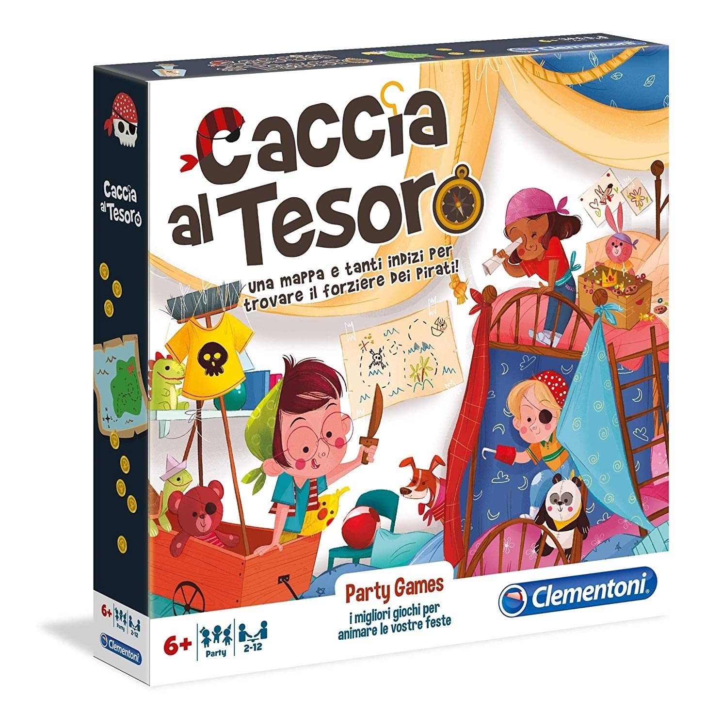 Clementoni Party Games – È Qui La Festa – Gioco Da Tavolo Per Bambini 6+ – Made In Italy