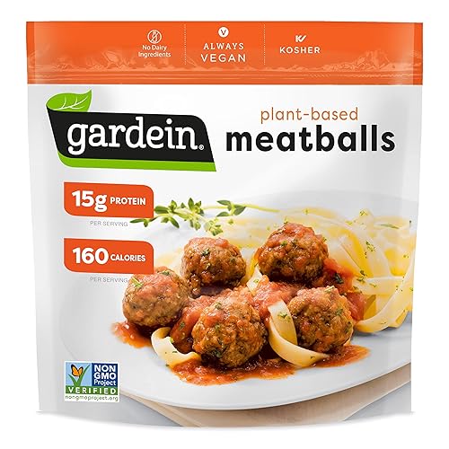 Gardein Albóndigas clásicas a base de plantas, veganas, alternativas de carne congelada, 12.7 onzas