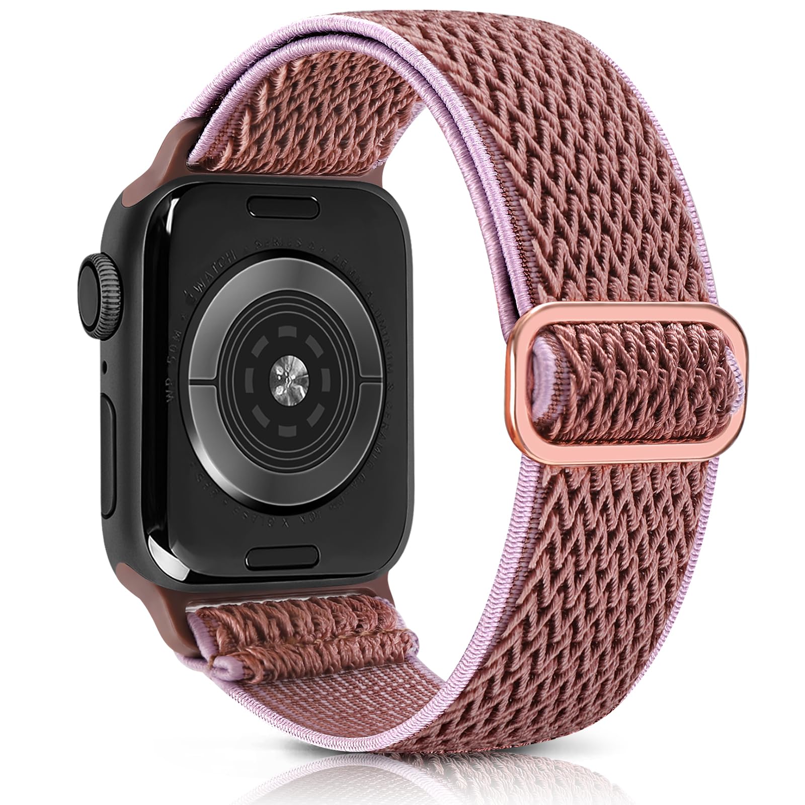 Aegce Stretchy Sport Band Compatible with Apple Watch 46mm 45mm 44mm 42mm 49mm 41mm 40mm 38mm for Men Women, Elastic Solo Loop Nylon Strap Compatible for iWatch Series SE 10 9 8 7 6 5 4 3 2 Ultra