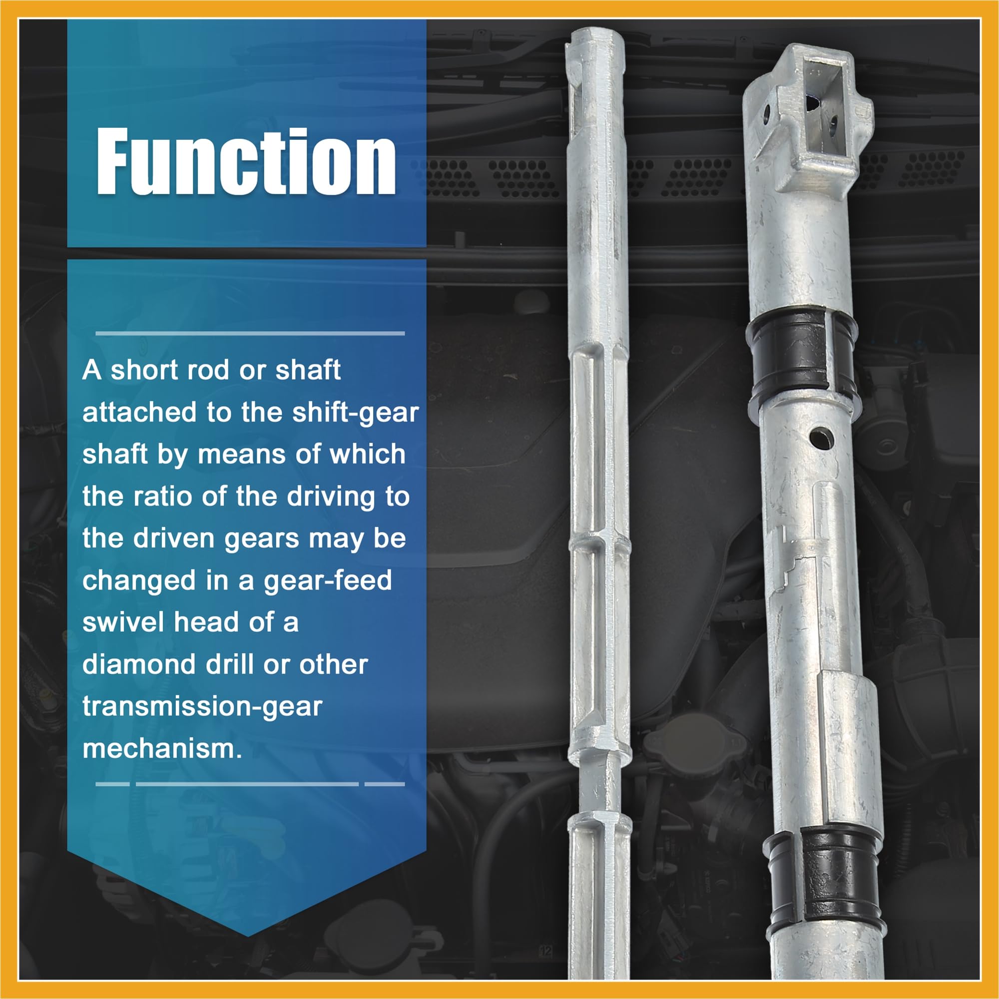 Shift Lever Shaft Replacement For Ford F-150, Explorer, Expedition - Compatible With F57Z-7212-A Transmission Shift Tube