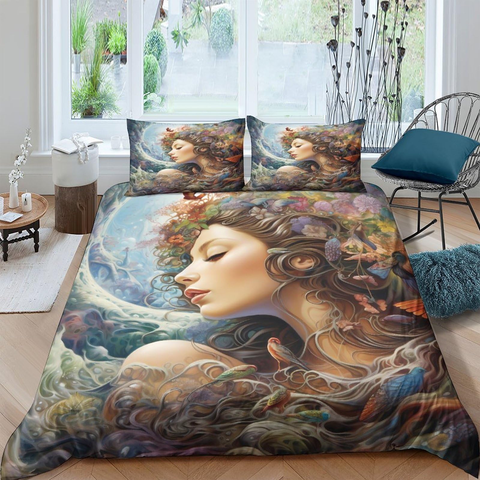 Housse de couette papillon 3D zippée pour changer votre lit facilement sans effort