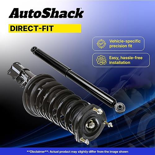 Miniatura 4 de AutoShack - Conjunto completo de amortiguadores delanteros y resortes helicoidales con amortiguadores traseros para BMW 128i 135i 2007-2013 328i