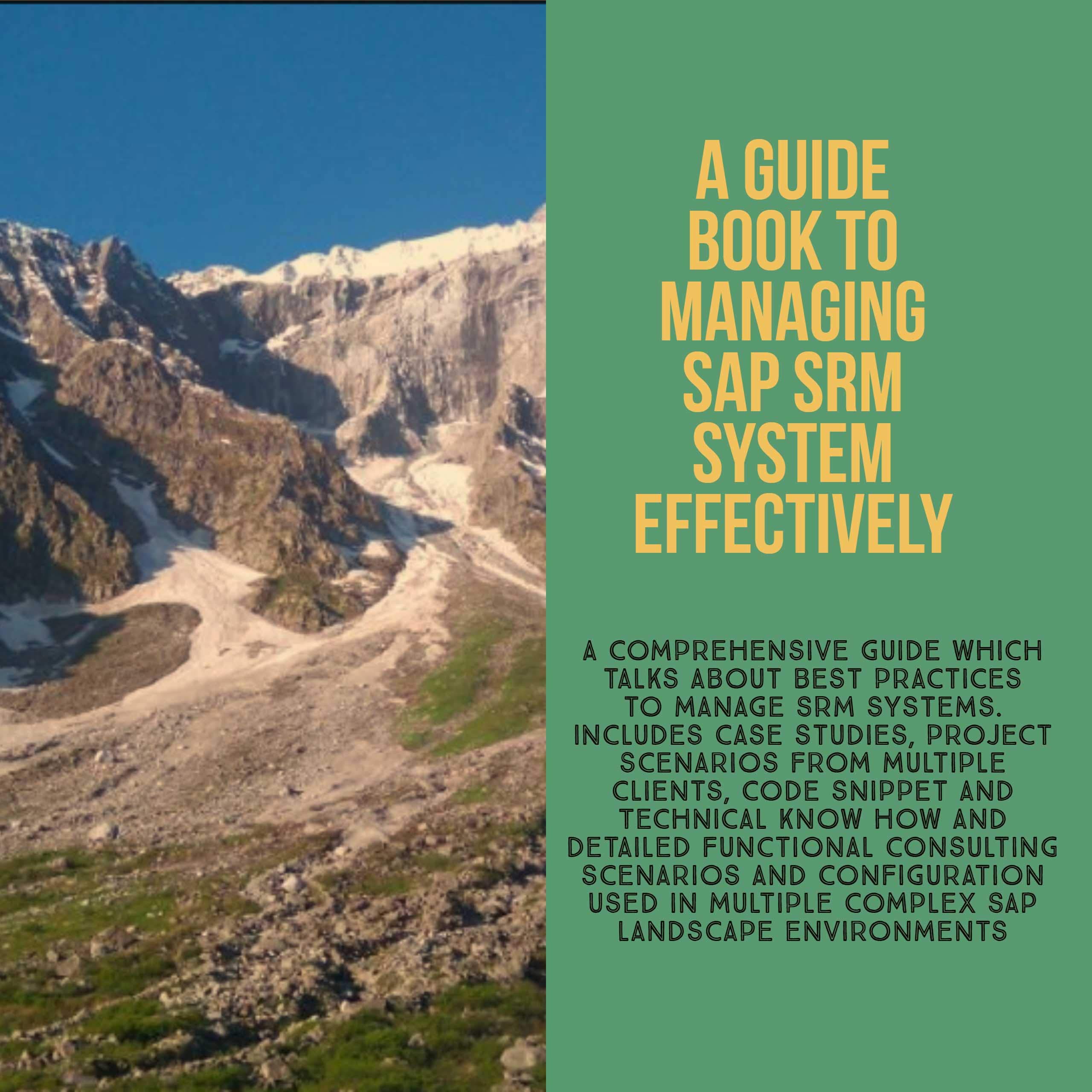 A GUIDE BOOK TO MANAGING SAP SRM SYSTEM EFFECTIVELY