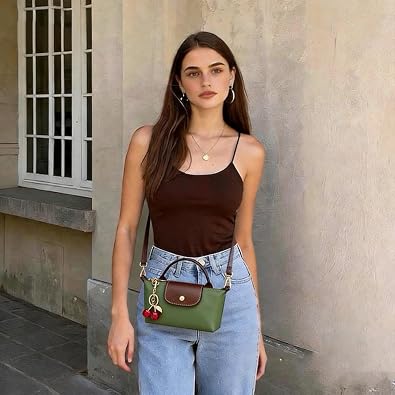Dreubea Womens Chic Mini Bag Convertible Crossbody & Top-Handle Handbag for Everyday Elegance