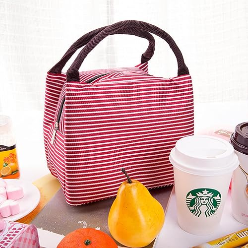 Miniatura 9 de 2 bolsas de almuerzo reutilizables para el almuerzo, bolsas portátiles para el almuerzo, bolsa térmica para almuerzo, bolsa de almuerzo aislada para