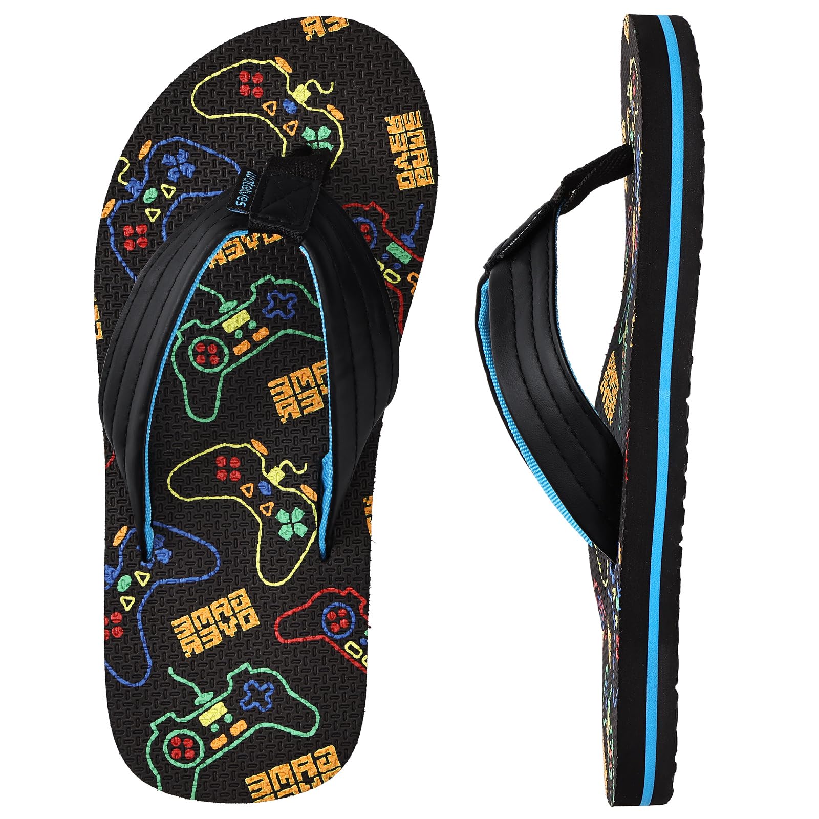 WateLves Girls Flip Flops Toddler Boys Girls Non-Slip Sport Sandals for Beach Swim Pool(Little Kid/Big Kid)
