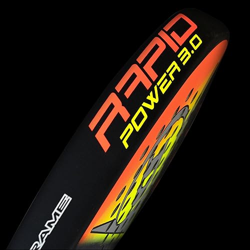 Miniatura 7 de Dunlop Sports Rapid Power 3.0 - Pala de pádel, negronaranjaamarillo