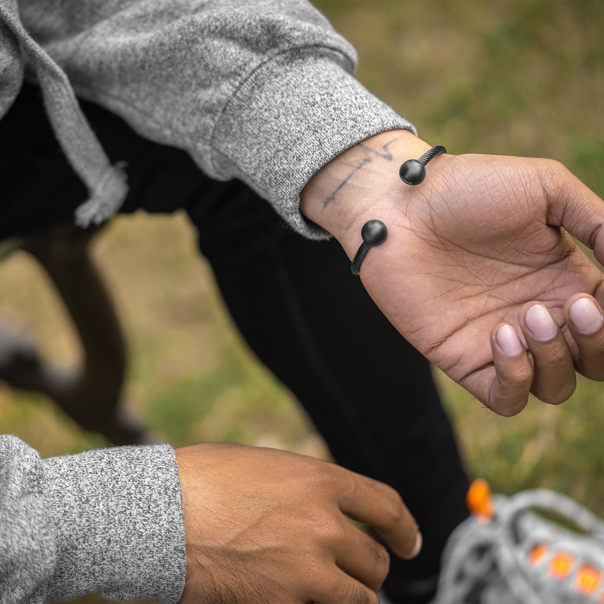 Stainless Steel Golf Bracelets Magnetic Magnetrx Magnetic Bracelet Cuff  Twisted Cable Stainless Steel