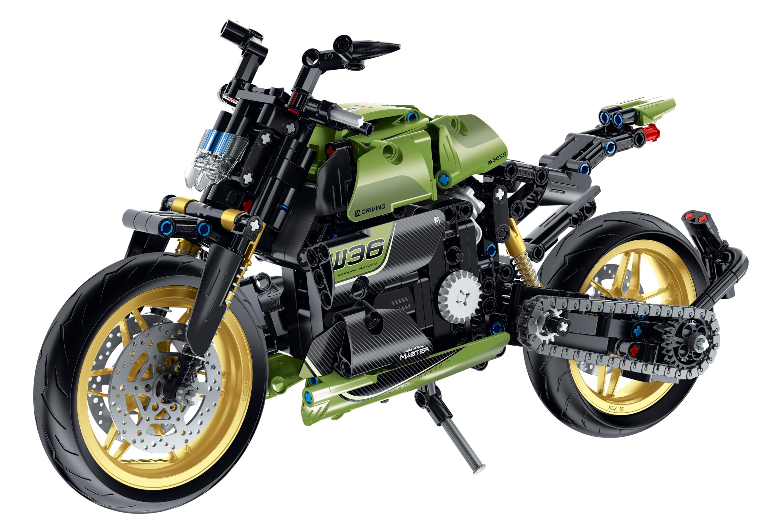 iM.Master - Maqueta Moto Deportiva Technic con Motor Mecánico Simulado y Amortiguadores - Bloques de Construcción Adultos Niños - 572 Piezas - 1:10 - Juegos Educativos Stem - Maqueta para Construir