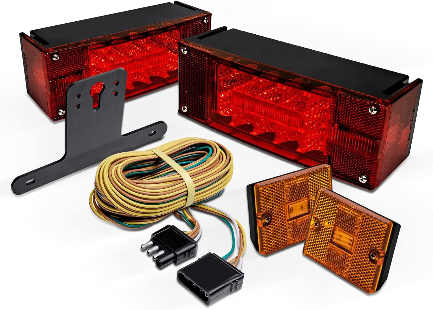 TRUE MODS LED Trailer Light Kit w/Amber Marker Lights [DOT