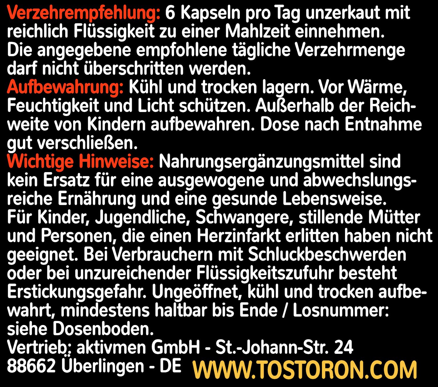TOP TESTO¹ BOSS! MACA SCHWARZ HOCHDOSIERT ¹Zink trägt zum Erhalt eines normalen Testosteronspiegels bei - 180 Kapseln + L-Arginin L-Citrullin Ginseng Cordyceps Pinienrinden Extrakt - 1 Dose = 1x153,7g