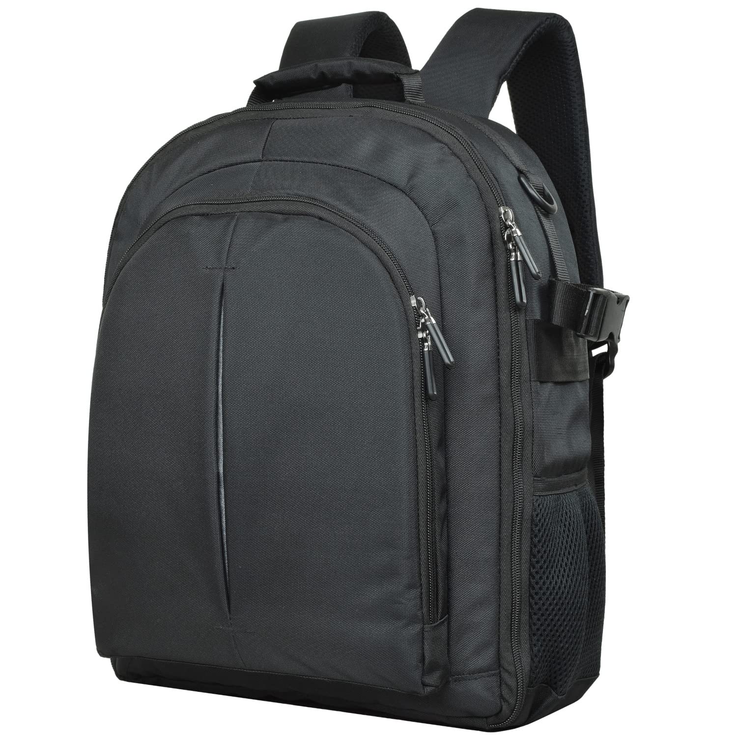 FATMUG Camera Backpack for DSLR, Lens, Accessories and Laptop (13"), Tripod Holder (Black)