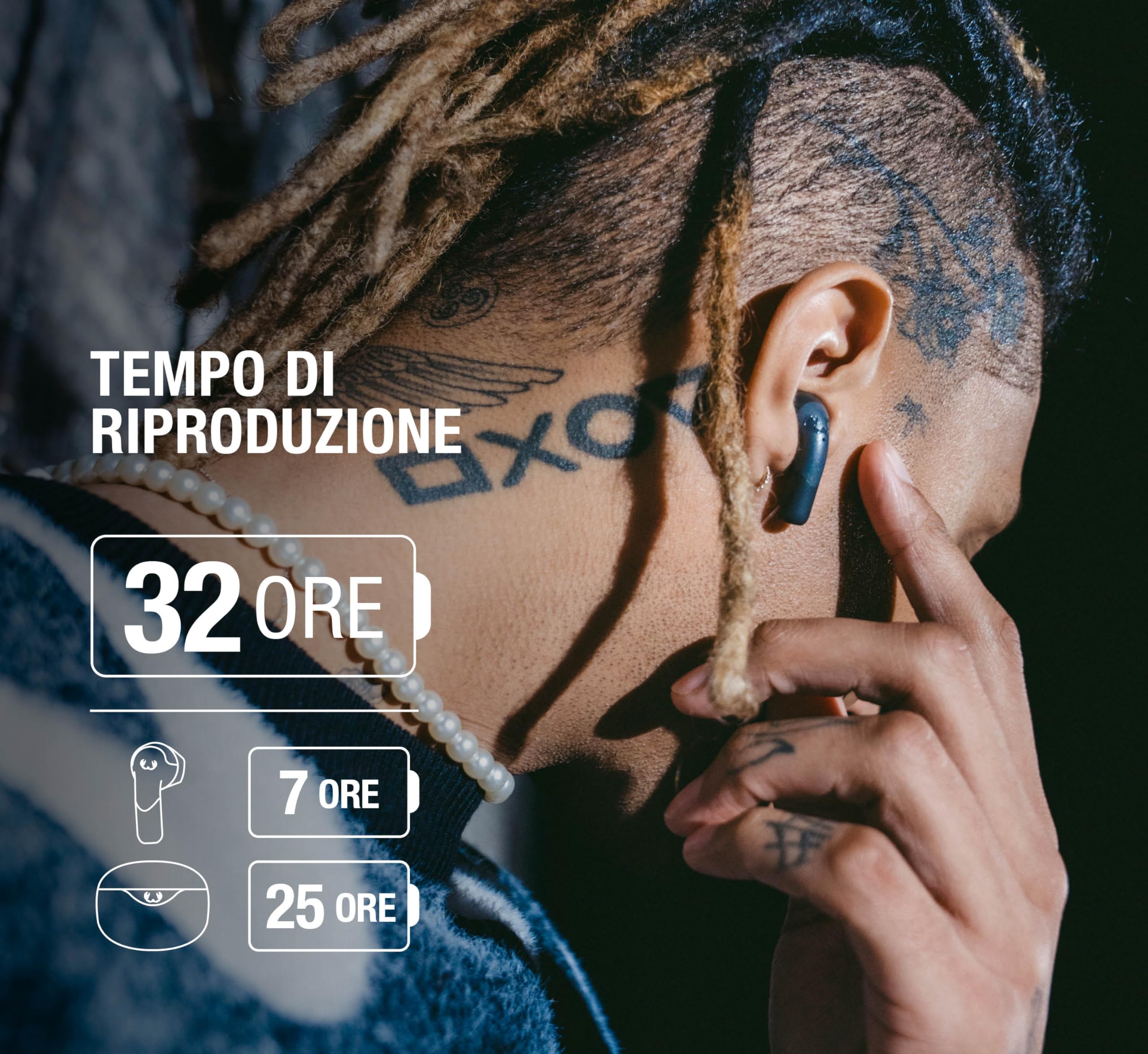 Fresh 'n Rebel Twins Blaze Cuffie Bluetooth (Pink) - Dettaglio