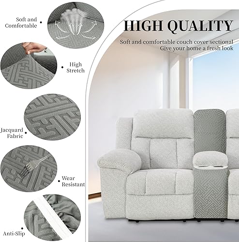 Miniatura 472 de Fundas 100% impermeables para sofá reclinable seccional, fundas para sofá reclinable en forma de L, funda para sofá seccional de esquina en forma de