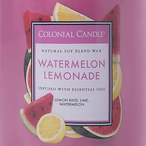 Vista 133 de Colonial Candle Vela perfumada en frasco, cilindros clásicos, brillo navideño, 2 mechas, 19 onzas, morado